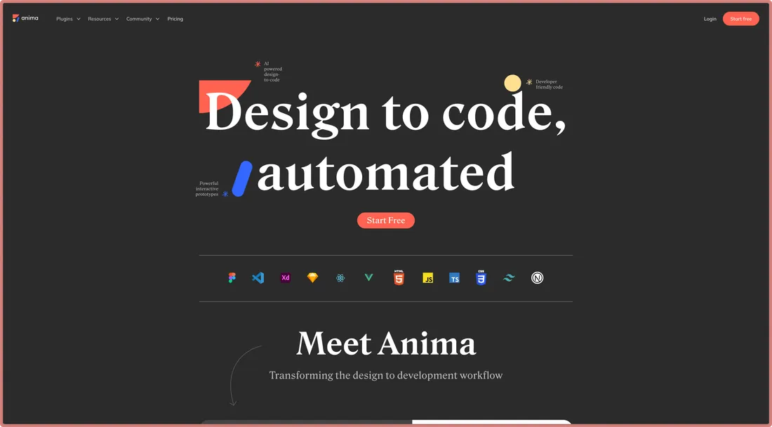 Homepage for Anima